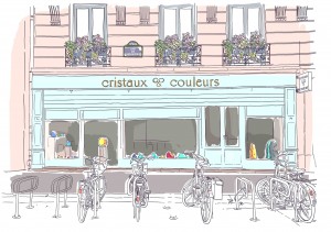 Illustation Boutique Cristaux & couleur